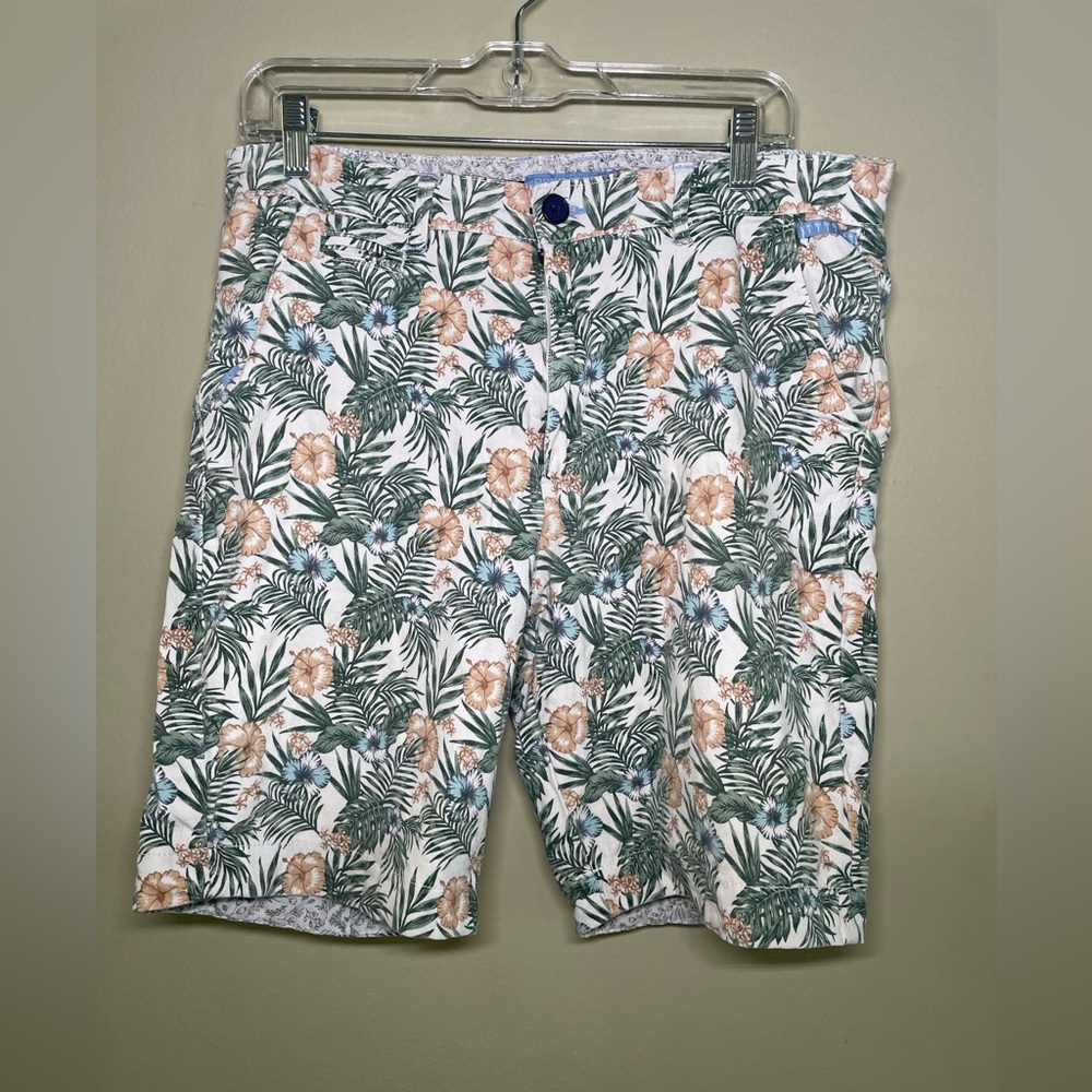 Refinery Republic Hawaiian Print Shorts Casual Tropical Size 34 surf beach